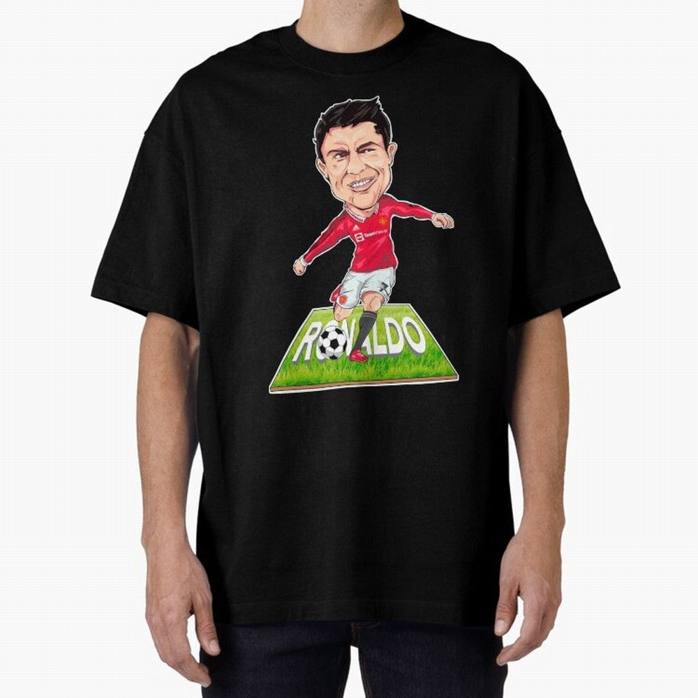 Cristiano Ronaldo Oversized T-Shirt Celebrate the Road through FIFA World Cup 2026 for Fans of Messi, CR7 and Mbappe and Argentina, Bringing Supporter Pride, Iconic Celebrations, Legendary Names and Global Match Day Energy; Ideal for Fans Who