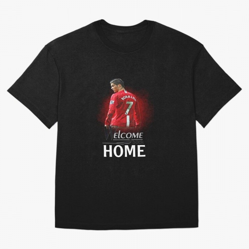 Cristiano Ronaldo welcome back - Manchester Oversized T-Shirt Represent Football Lovers during FIFA World Cup 2026 Group Stage Spirit, Centered on England, Haaland and Mbappe, Tournament Hype, Historic Matchups, Family Viewing Parties and Global