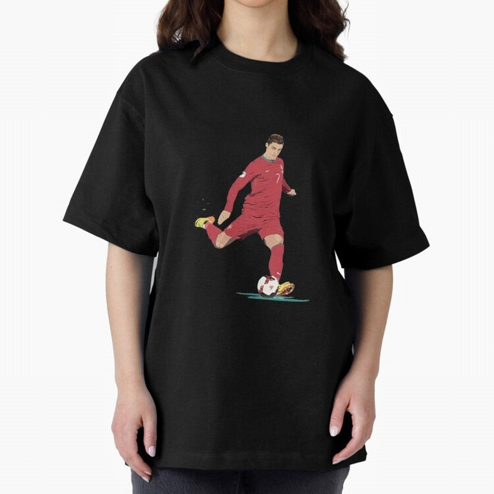 Cristiano ronaldo portugal 2022 Oversized T-Shirt Capture Stadium Memories from FIFA World Cup 2026 with Messi, Portugal Energy, Worldwide Fan Energy, Dramatic Goals, Stadium Lights and Championship Celebrations; Created for Match Day Parties,