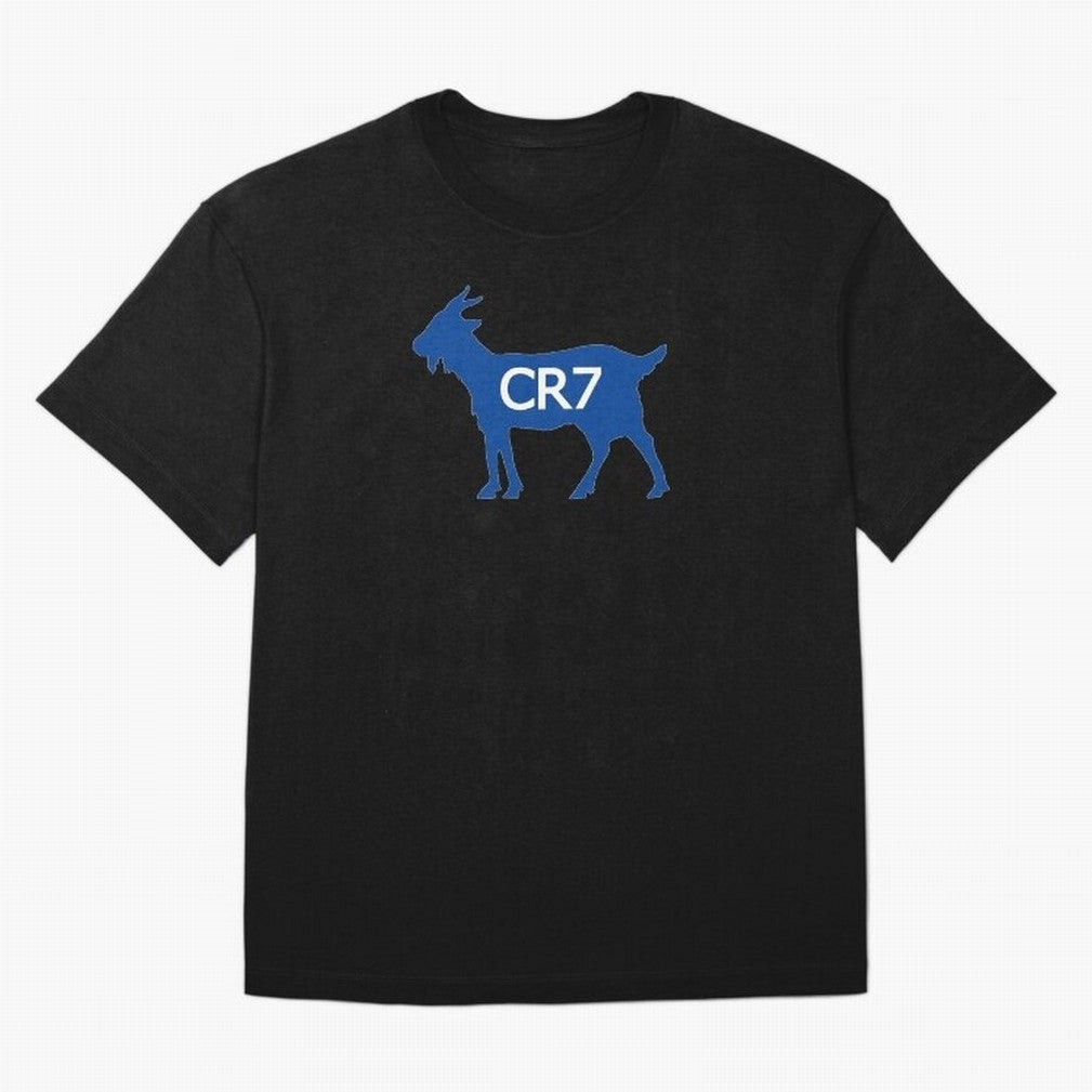 CR7 GOAT Blue Oversized T-Shirt Show Your Love for the FIFA World Cup 2026 USA Canada Mexico Journey through Messi and Cristiano Ronaldo Highlights, England, France and Netherlands Pride, Tournament Hype, Historic Matchups, Family Viewing Parties
