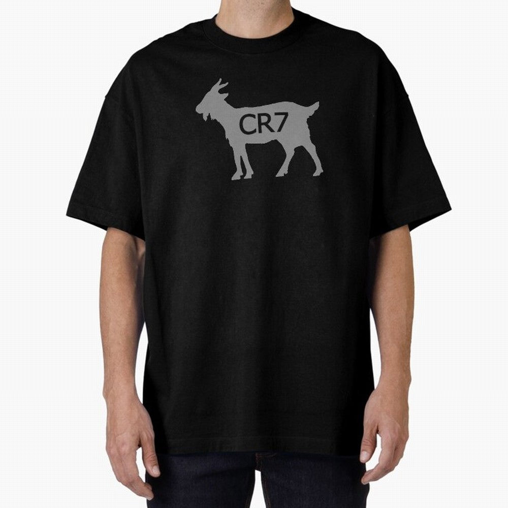 CR7 GOAT Grey 2 Oversized T-Shirt Bring Champion Energy into the FIFA World Cup 2026 Group Stage Journey through Messi, CR7 and Mbappe Highlights, France Pride, Football Passion, Legendary Performances, Festival Vibes and Supporter Community; Ideal
