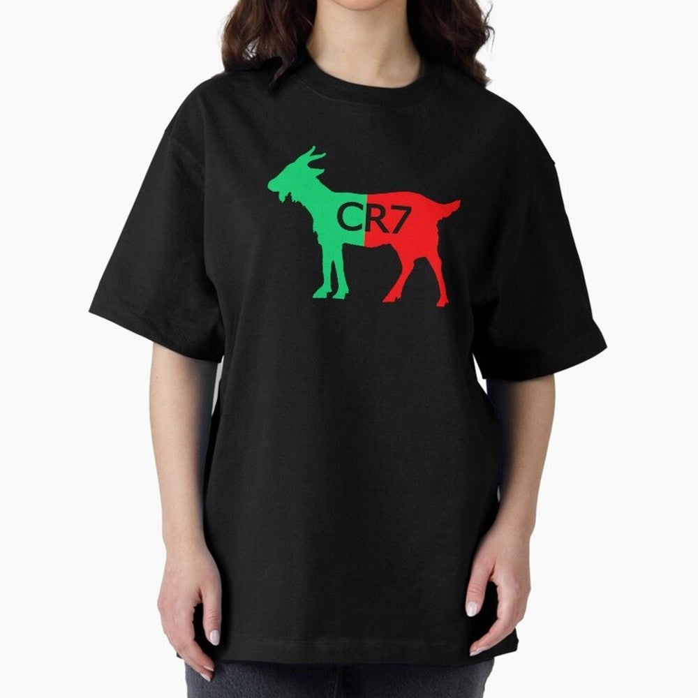 CR7 GOAT Tuga Oversized T-Shirt Carry FIFA World Cup 2026 USA Canada Mexico with Neymar, England and Germany Energy, Sports Nostalgia, International Competition, Famous Players and Unforgettable Victories; Ideal for Fans Who Follow Messi, Cristiano