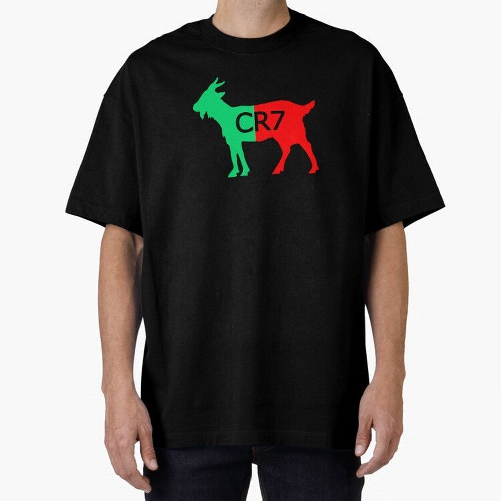 CR7 GOAT Tuga Oversized T-Shirt Carry FIFA World Cup 2026 USA Canada Mexico with Neymar, England and Germany Energy, Sports Nostalgia, International Competition, Famous Players and Unforgettable Victories; Ideal for Fans Who Follow Messi, Cristiano