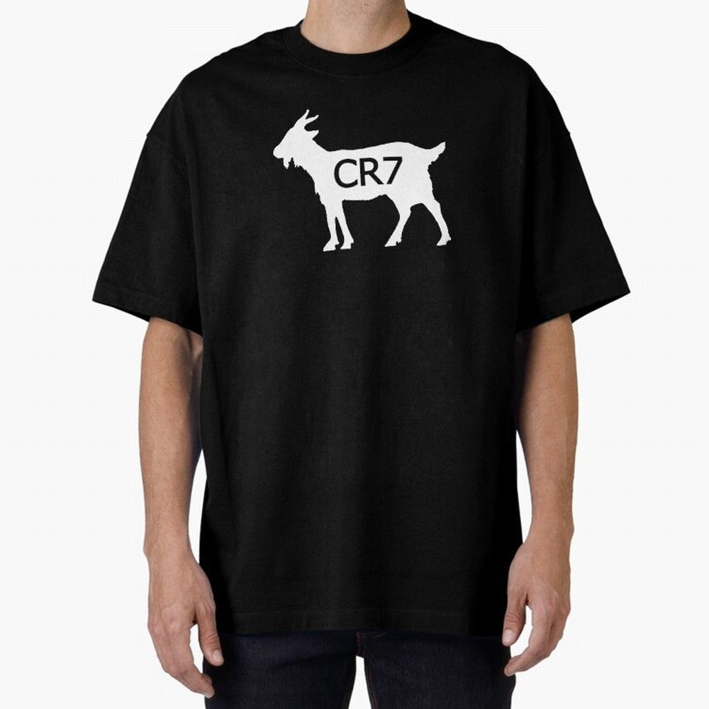 CR7 GOAT Oversized T-Shirt Celebrate Golden Goal Energy in FIFA World Cup 2026 Group Stage for Fans of Mbappe and Argentina, Bringing Retro Football Energy, Iconic Rivalries, Trophy Chase Drama and Stadium Atmosphere; Made for Die Hard Supporters,