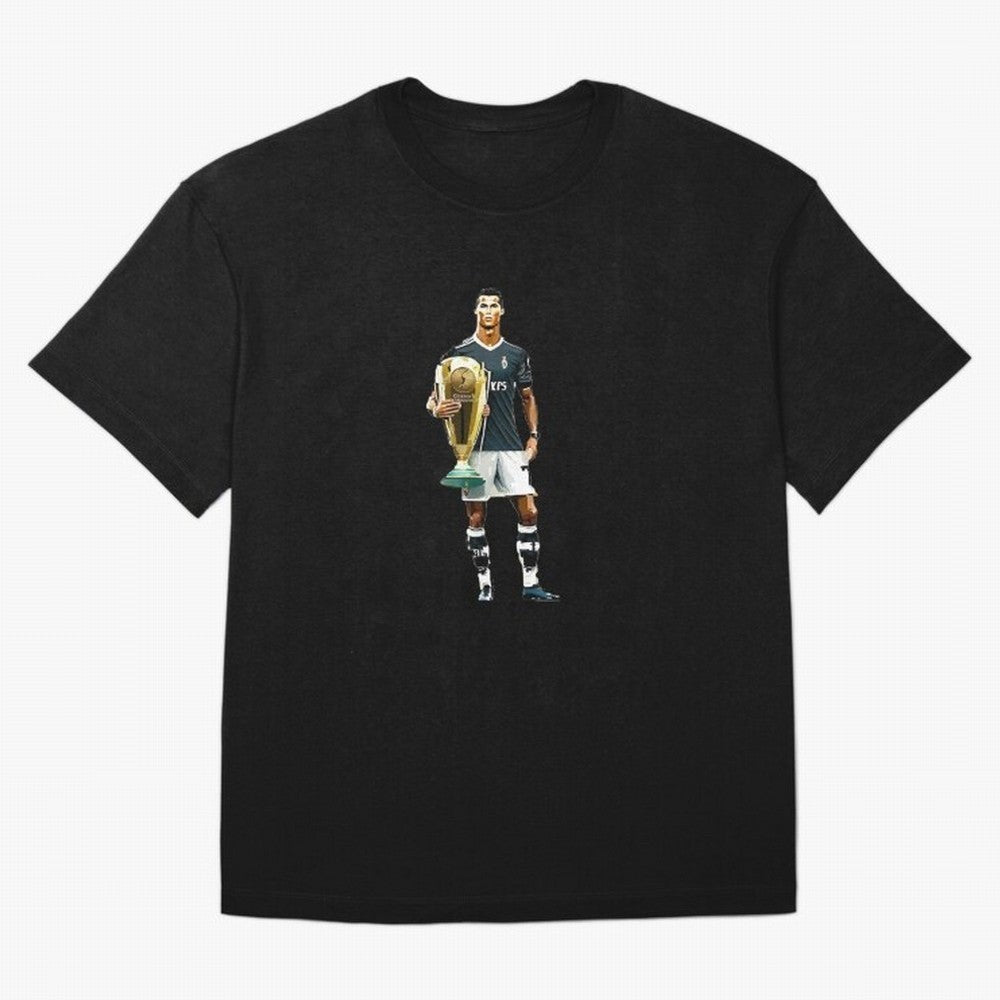 Cristiano Ronaldo CR7 Game Time Pixel Artwork Futbol Soccer Oversized T-Shirt Turn Football Passion into the FIFA World Cup 2026 USA Canada Mexico Journey through Mbappe and Neymar Highlights, Brazil, Portugal and Argentina Pride, Classic Soccer