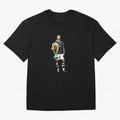 Cristiano Ronaldo CR7 Game Time Pixel Artwork Futbol Soccer Oversized T-Shirt Turn Football Passion into the FIFA World Cup 2026 USA Canada Mexico Journey through Mbappe and Neymar Highlights, Brazil, Portugal and Argentina Pride, Classic Soccer