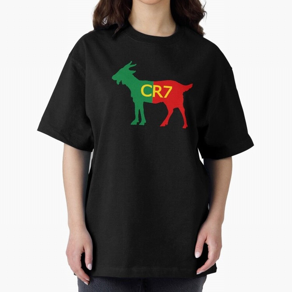 CR7 GOAT Tuga 2 Oversized T-Shirt Support the Legends of FIFA World Cup 2026 Group Stage Filled with Haaland, Portugal, Spain and Germany Energy, Champion Mindset, Group Stage Buzz, Knockout Tension and Passionate Fan Culture; Perfect for People