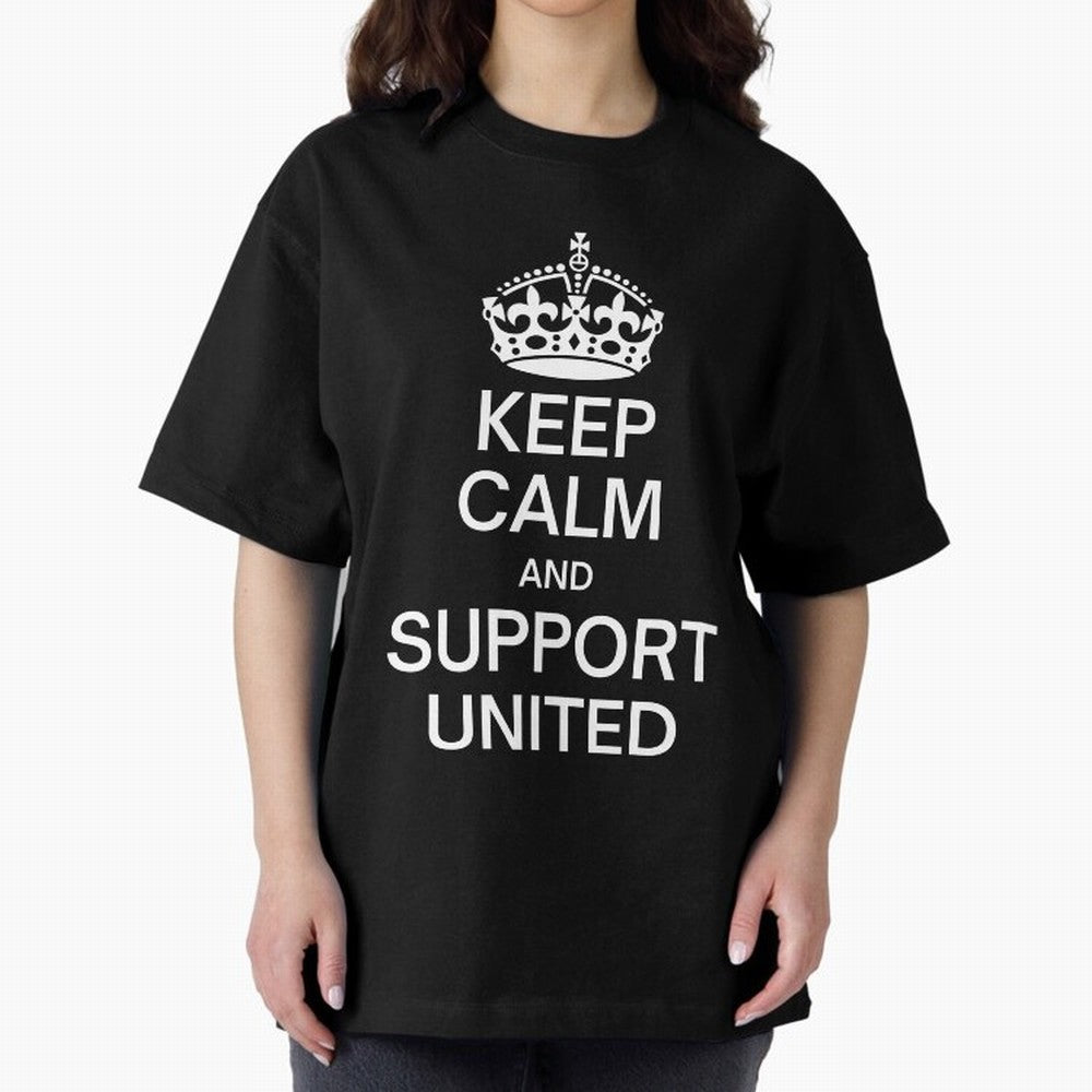 Keep Calm and Support United Oversized T-Shirt Bring Supporter Culture to Global Football Passion for FIFA World Cup 2026 Group Stage, Capturing Messi, Neymar and Mbappe, England, Game Day Rituals, Football Legends, Country Pride and the Road to