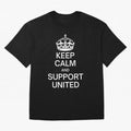 Keep Calm and Support United Oversized T-Shirt Bring Supporter Culture to Global Football Passion for FIFA World Cup 2026 Group Stage, Capturing Messi, Neymar and Mbappe, England, Game Day Rituals, Football Legends, Country Pride and the Road to