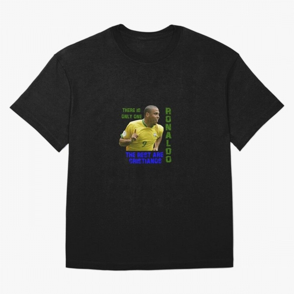 There is only one Ronaldo, the rest are Cristianos - Ronaldo Football Meme Oversized T-Shirt Celebrate National Team Dreams in FIFA World Cup 2026 Spirit, Built around France and Portugal, Haaland and Mbappe, Championship Spirit, Famous Goals,