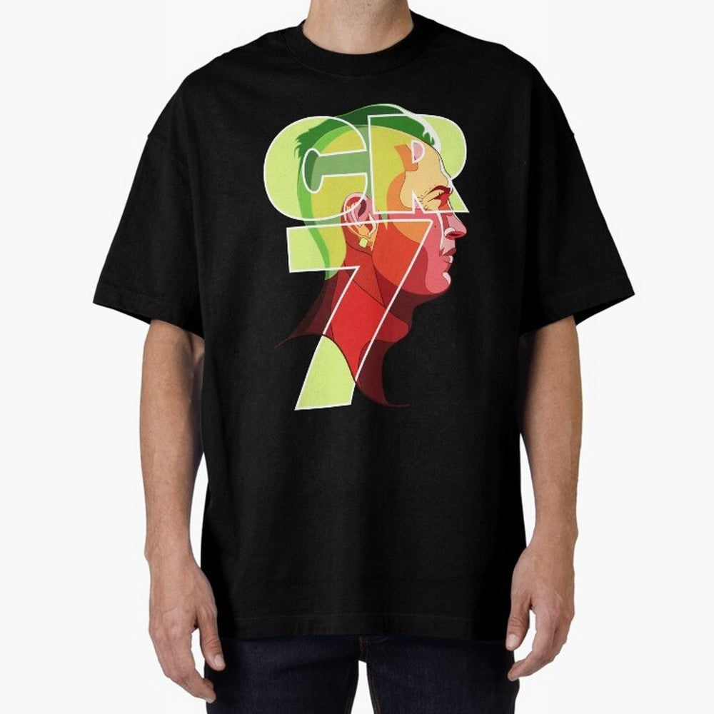 CR7 Football Legend ¨C Cristiano Ronaldo Inspired Design for True Fans Oversized T-Shirt Back the Journey through Match Day Hype around FIFA World Cup 2026 USA Canada Mexico, CR7, Brazil, Stadium Chants, National Pride, Trophy Dreams and