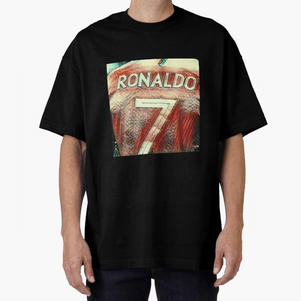 CR7 Oversized T-Shirt Honor Match Day Hype around FIFA World Cup 2026 Group Stage, Haaland and Mbappe, England and Germany, Global Supporter Spirit, Legendary Goals, National Colors and Tournament Celebration; Ideal for Football Dads, Football