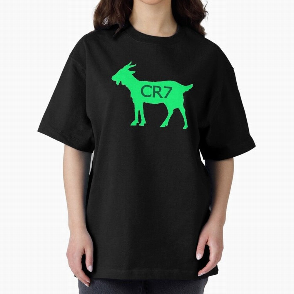 CR7 GOAT Saudi Arabia Green Oversized T-Shirt Back Your Heroes with the FIFA World Cup 2026 Group Stage Journey through Cristiano Ronaldo, Haaland and CR7 Highlights, France Pride, Soccer Culture, Superstar Moments, National Team Dreams and
