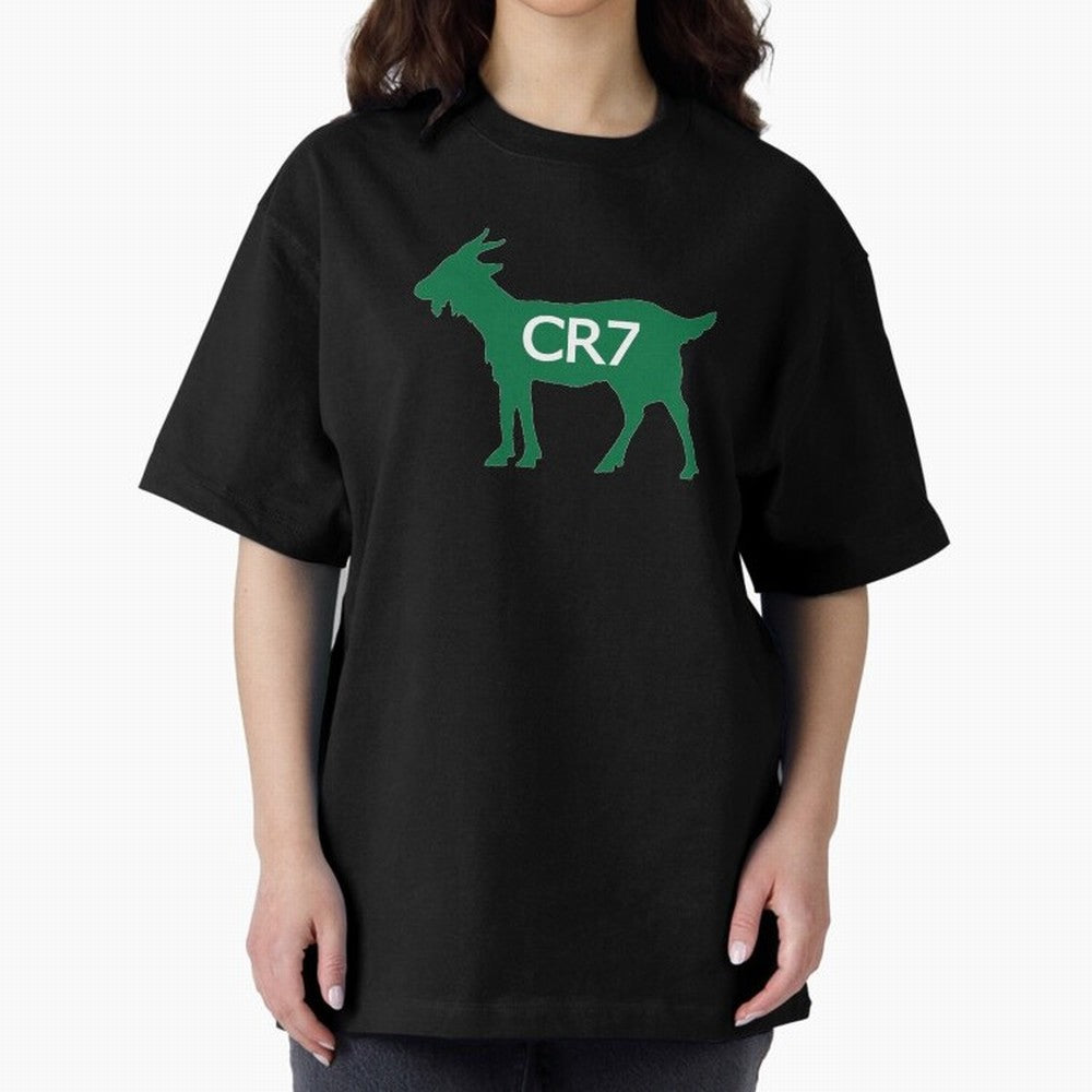 CR7 GOAT Saudi Arabia Oversized T-Shirt Support Global Football Passion for FIFA World Cup 2026 Group Stage, Driven by Cristiano Ronaldo, Haaland and CR7, England and Germany, Tournament Hype, Historic Matchups, Family Viewing Parties and Global