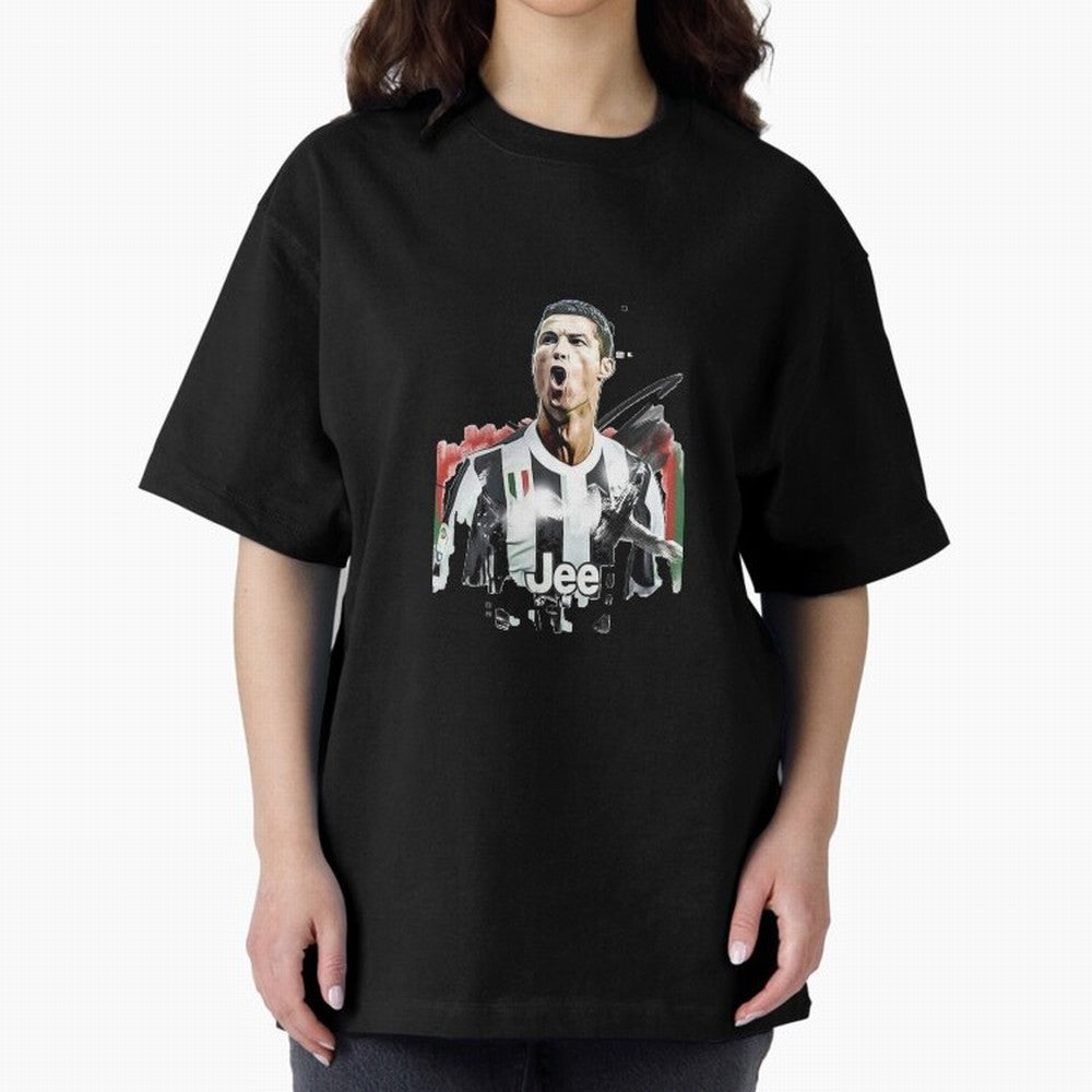Ronaldo Oversized T-Shirt Show Your Love for FIFA World Cup 2026 Group Stage Driven by Cristiano Ronaldo, Haaland and CR7, England Energy, Vintage Soccer Flavor, Modern Football Stars, National Flags and Final Night Emotion; Great for Watch