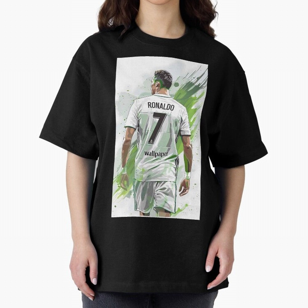 Ronaldo Oversized T-Shirt Show Passion for the Stars of the FIFA World Cup 2026 Group Stage Journey through Messi Highlights, England and Germany Pride, Stadium Chants, National Pride, Trophy Dreams and Unforgettable Football Memories; Made for