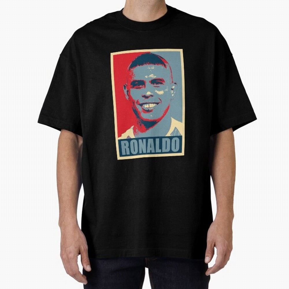 Ronaldo De Lima Hope Oversized T-Shirt Elevate Match Day Hype around FIFA World Cup 2026 Group Stage, Mbappe and Neymar, England, Classic Soccer Heritage, Championship Pressure, Fan Loyalty and International Pride; Made for Collectors Who Enjoy