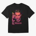 Cristiano Ronaldo Glow in the Dark Oversized T-Shirt Celebrate Unforgettable Nights in Global Football Passion for FIFA World Cup 2026 USA Canada Mexico, with CR7, Spain and Netherlands, Football Festival Excitement, Trophy Ambitions, Country