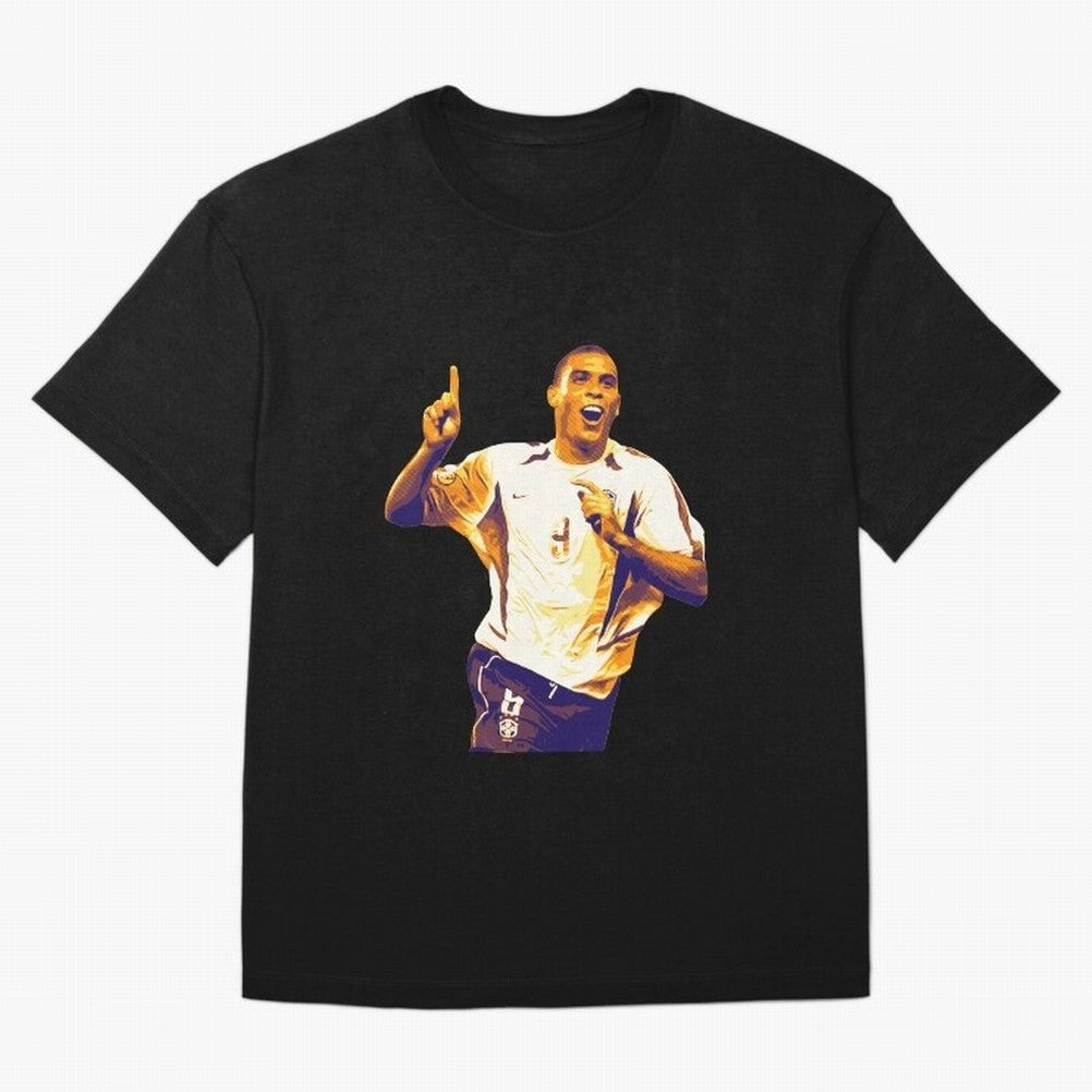 Ronaldo Naz¨¢rio brazil team Oversized T-Shirt Showcase the FIFA World Cup 2026 USA Canada Mexico Journey through Messi Highlights, England and Germany Pride, Soccer Culture, Superstar Moments, National Team Dreams and Competitive Fire; Perfect for