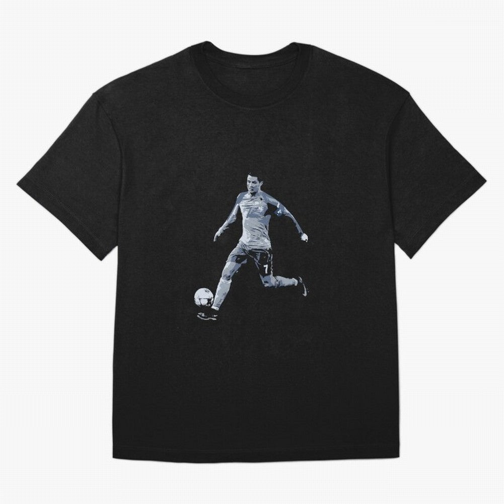 Soccer Football Art, Cristiano Ronaldo Oversized T-Shirt Wear the Spirit of FIFA World Cup 2026 for Fans of Messi, CR7 and Mbappe and England, France and Netherlands, Bringing Tournament Hype, Historic Matchups, Family Viewing Parties and Global