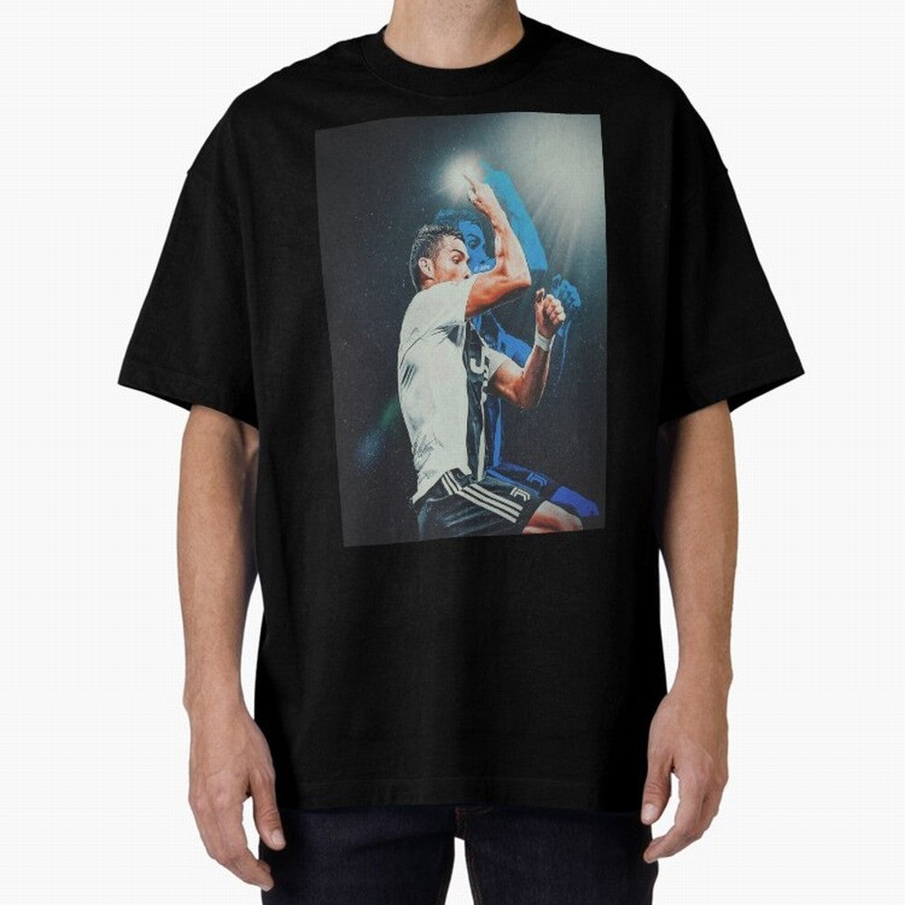 Siiimmmmm Oversized T-Shirt Join Supporters Worldwide for FIFA World Cup 2026 USA Canada Mexico with Cristiano Ronaldo, England and Germany Energy, Global Supporter Spirit, Legendary Goals, National Colors and Tournament Celebration; Ideal for