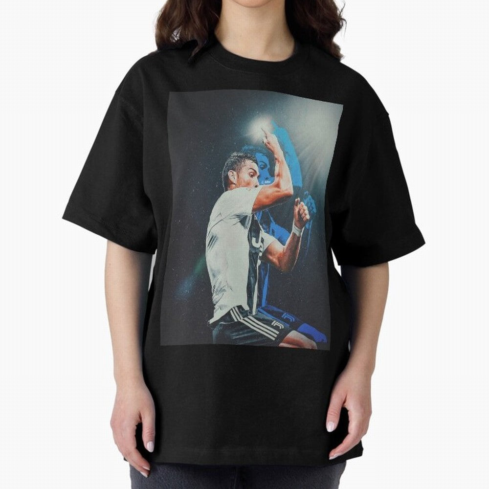 Siiimmmmm Oversized T-Shirt Join Supporters Worldwide for FIFA World Cup 2026 USA Canada Mexico with Cristiano Ronaldo, England and Germany Energy, Global Supporter Spirit, Legendary Goals, National Colors and Tournament Celebration; Ideal for