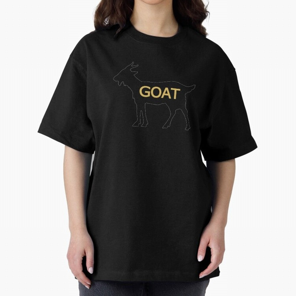 GOAT Alt Gold Oversized T-Shirt Celebrate Football Dreams Across Match Day Hype around FIFA World Cup 2026 USA Canada Mexico, Mbappe and Neymar, France, Fan Favorite Moments, National Team Passion, Big Match Drama and Soccer History; Made for