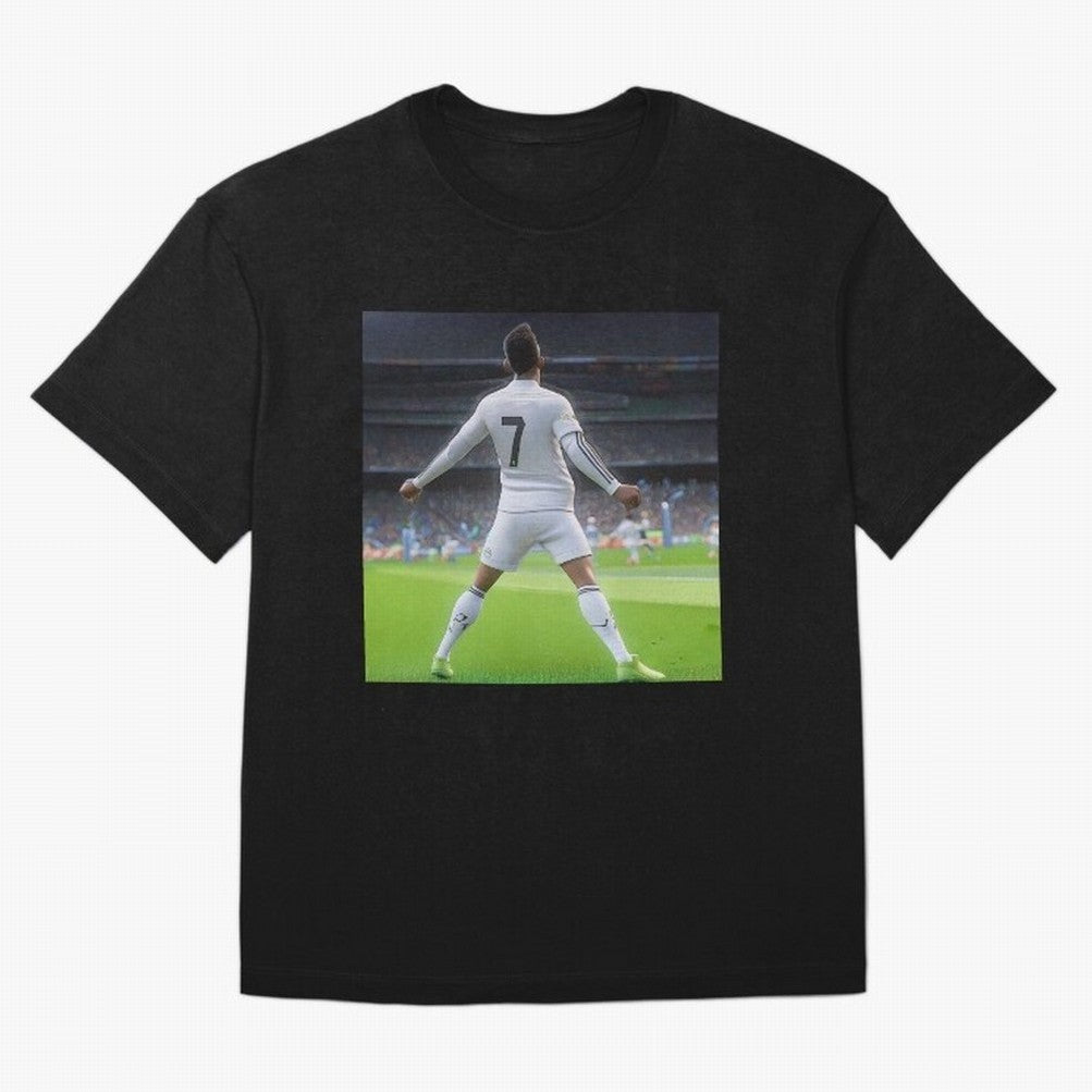 Ronaldo caricature Oversized T-Shirt Celebrate the Stars of Global Football Passion for FIFA World Cup 2026, Connected to Haaland, Argentina, France and Brazil, Football Festival Excitement, Trophy Ambitions, Country Rivalries and Star Player Buzz;