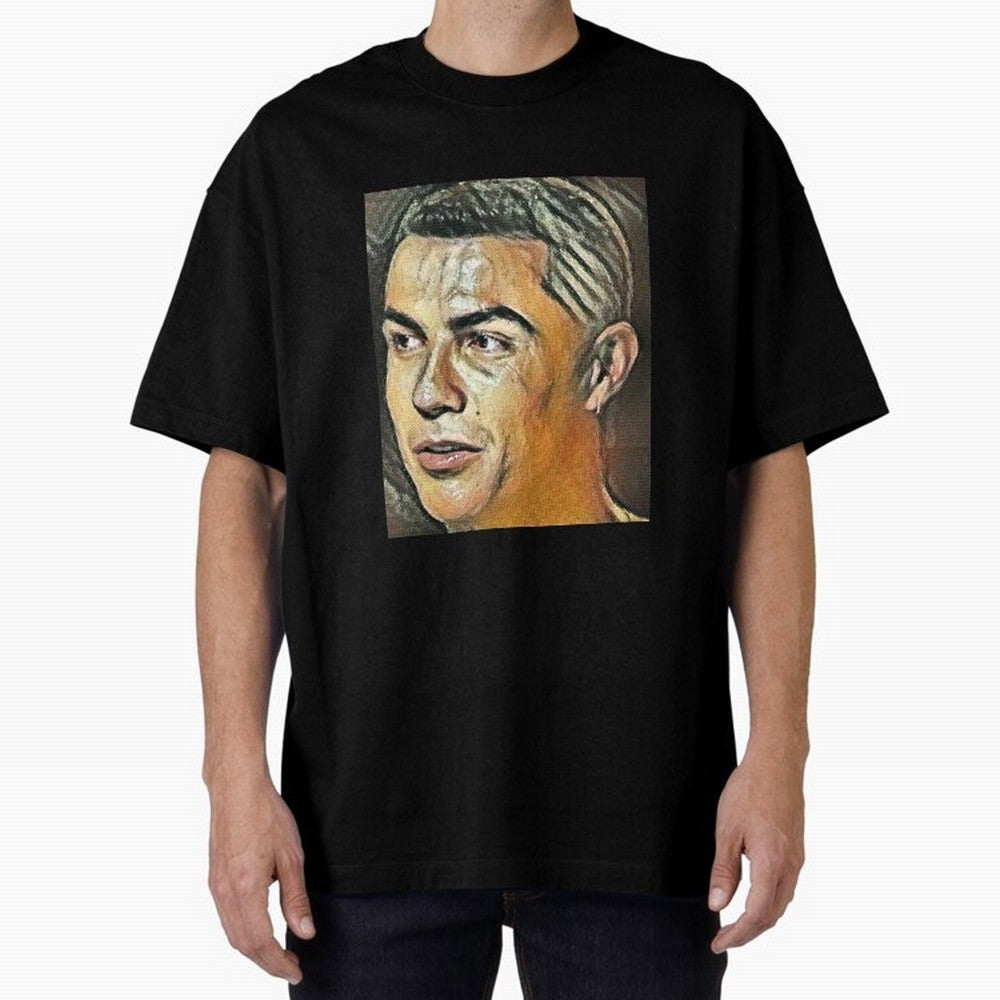 Cristiano Ronaldo Oversized T-Shirt Discover FIFA World Cup 2026 USA Canada Mexico Spirit, Inspired by France and Portugal, Neymar, Haaland and Cristiano Ronaldo, Football Festival Excitement, Trophy Ambitions, Country Rivalries and Star Player