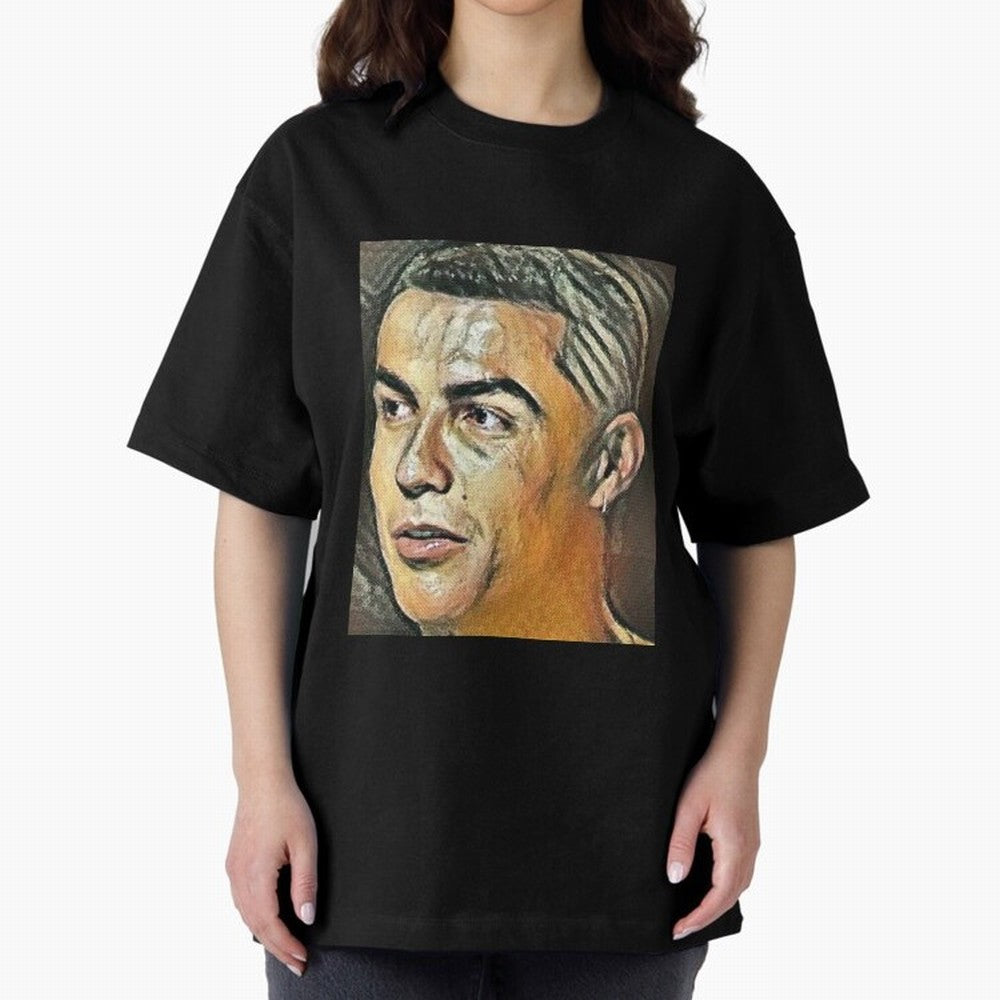Cristiano Ronaldo Oversized T-Shirt Discover FIFA World Cup 2026 USA Canada Mexico Spirit, Inspired by France and Portugal, Neymar, Haaland and Cristiano Ronaldo, Football Festival Excitement, Trophy Ambitions, Country Rivalries and Star Player