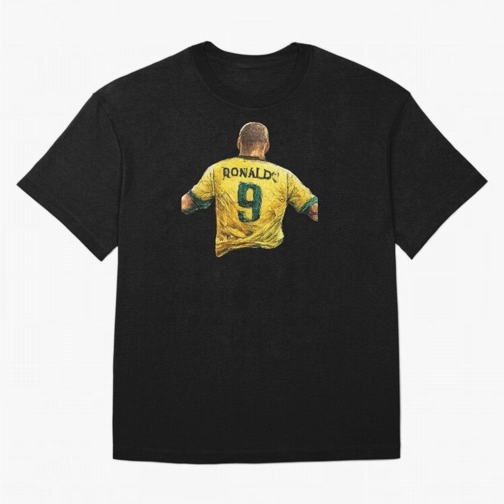 Brazilian Football Legend No.9 Vintage Streetwear Design Oversized T-Shirt Carry the Colors and Pride of FIFA World Cup 2026 Group Stage Spirit, Driven by Portugal, Spain and Germany, Mbappe, Football Festival Excitement, Trophy Ambitions, Country