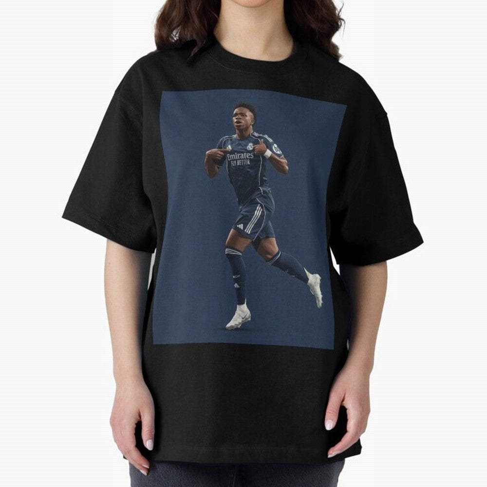 Vini Oversized T-Shirt Honor the Beautiful Game during Match Day Hype around FIFA World Cup 2026, Mbappe and Neymar, Brazil, Supporter Pride, Iconic Celebrations, Legendary Names and Global Match Day Energy; Perfect for Supporters Who Want Bold