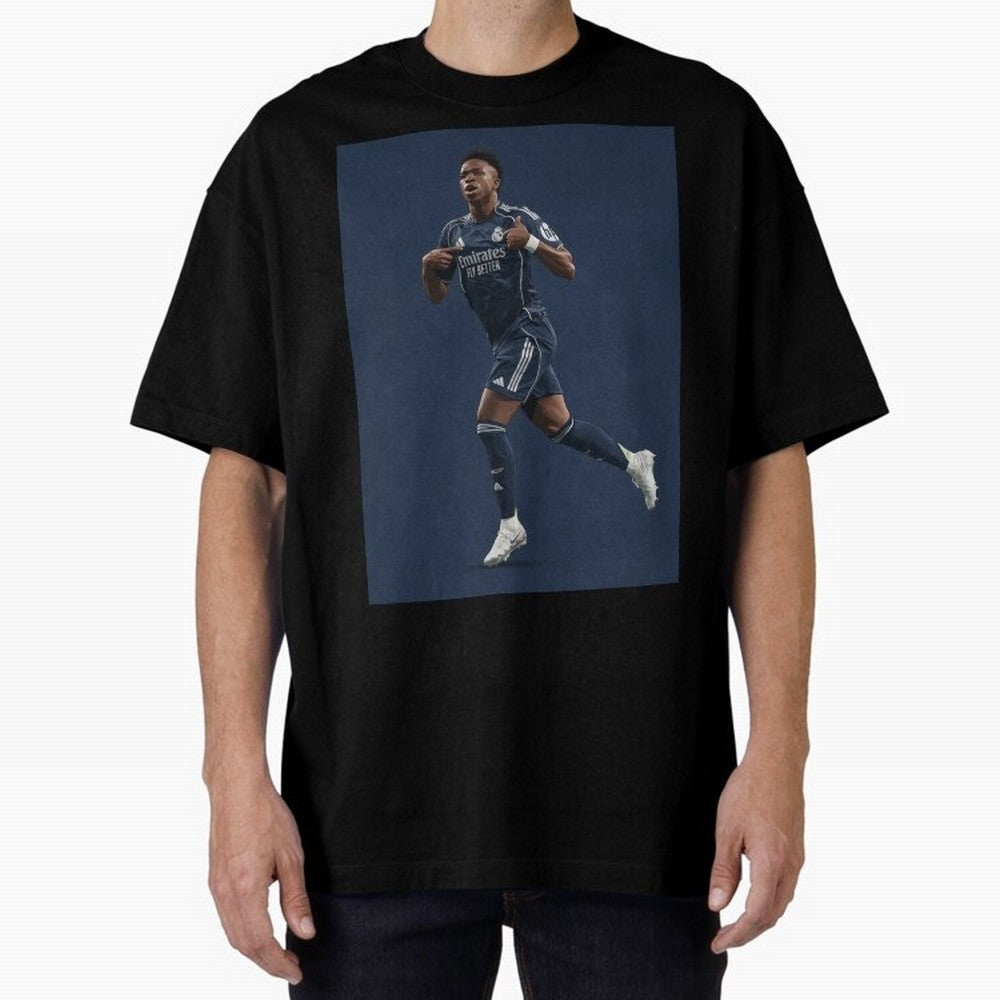 Vini Oversized T-Shirt Honor the Beautiful Game during Match Day Hype around FIFA World Cup 2026, Mbappe and Neymar, Brazil, Supporter Pride, Iconic Celebrations, Legendary Names and Global Match Day Energy; Perfect for Supporters Who Want Bold