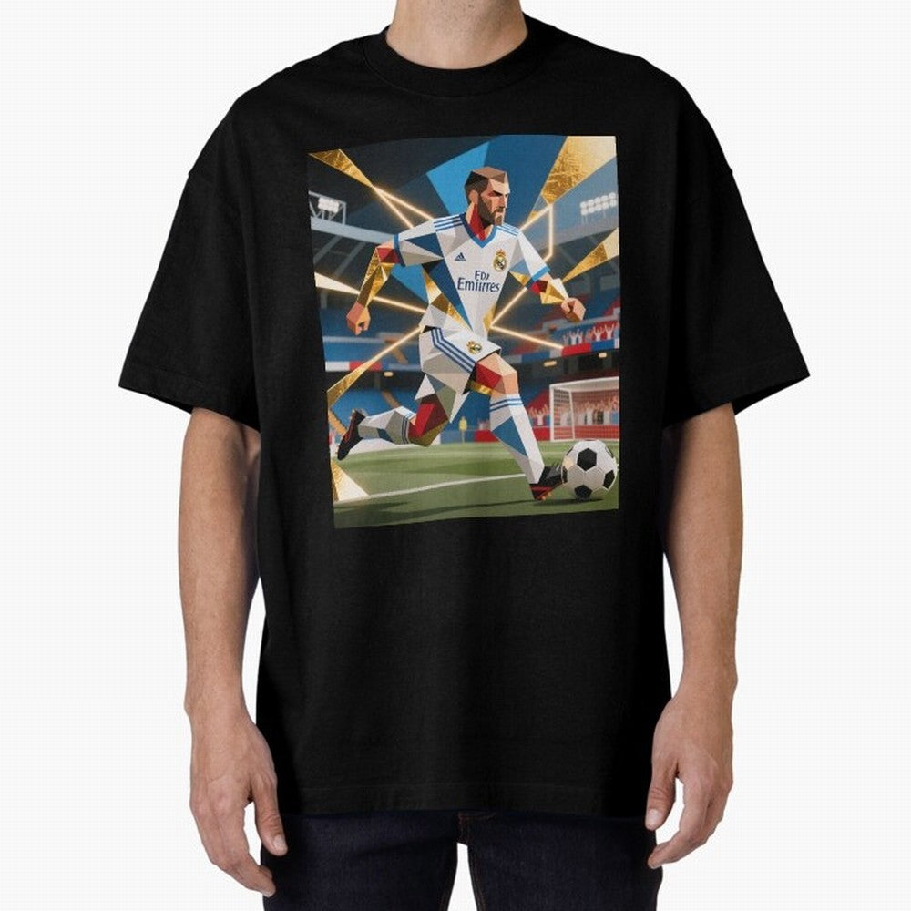 Madridistas Oversized T-Shirt Feel the Trophy Chase of FIFA World Cup 2026 USA Canada Mexico Spirit, Centered on England, France and Netherlands, Cristiano Ronaldo, Worldwide Fan Energy, Dramatic Goals, Stadium Lights and Championship Celebrations;