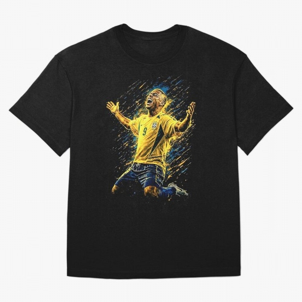 R9 Ronaldo Football Legend Oversized T-Shirt Support FIFA World Cup 2026 for Fans of CR7 and Messi and Portugal, Spain and Germany, Bringing Football History, Final Match Energy, Crowd Noise and Once in a Lifetime Moments; Made for Die Hard