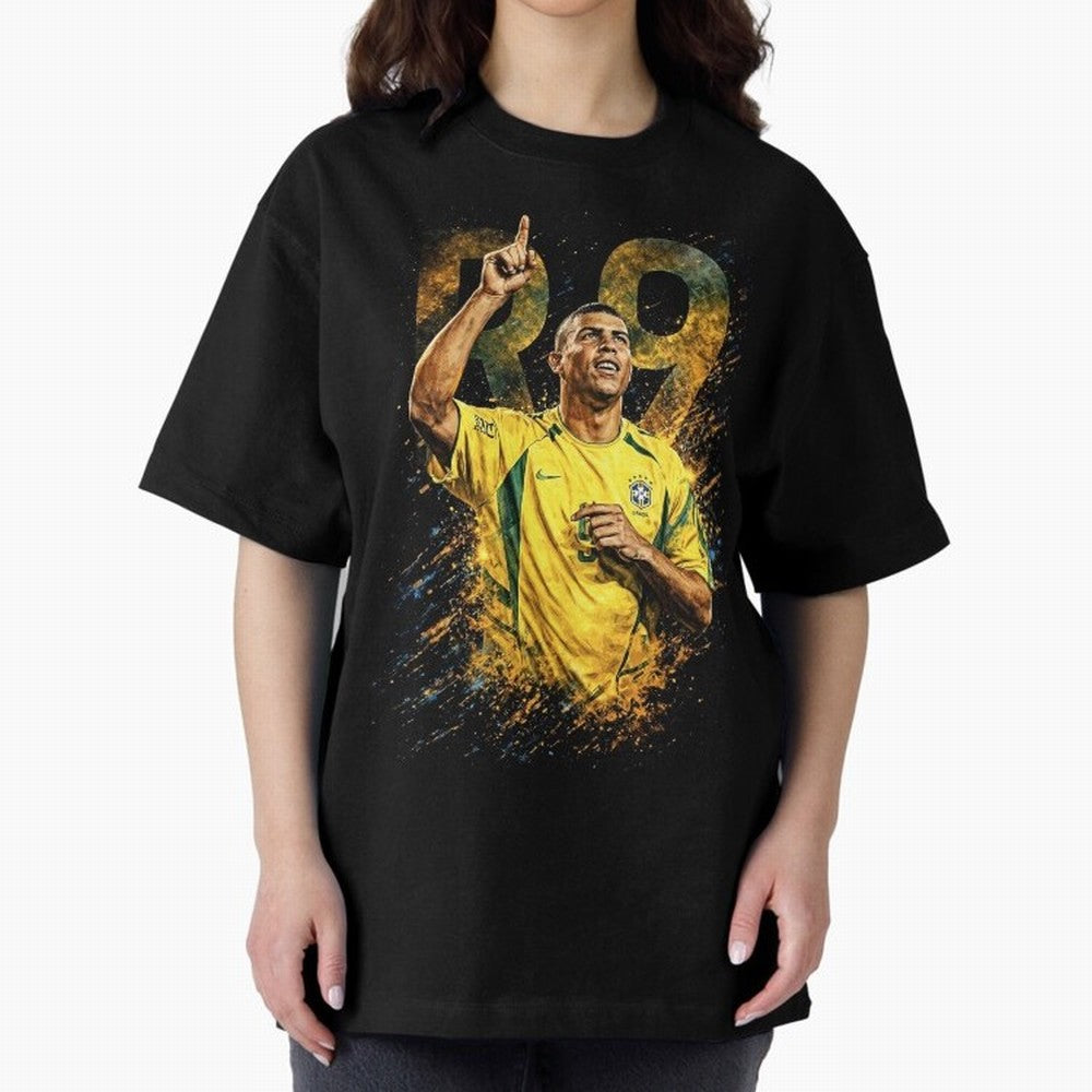 R9 Ronaldo Football Legend Oversized T-Shirt Carry National Pride through Match Day Hype around FIFA World Cup 2026 Group Stage, Messi, Neymar and Mbappe, France and Portugal, Stadium Memories, Football Loyalty, International Chants and