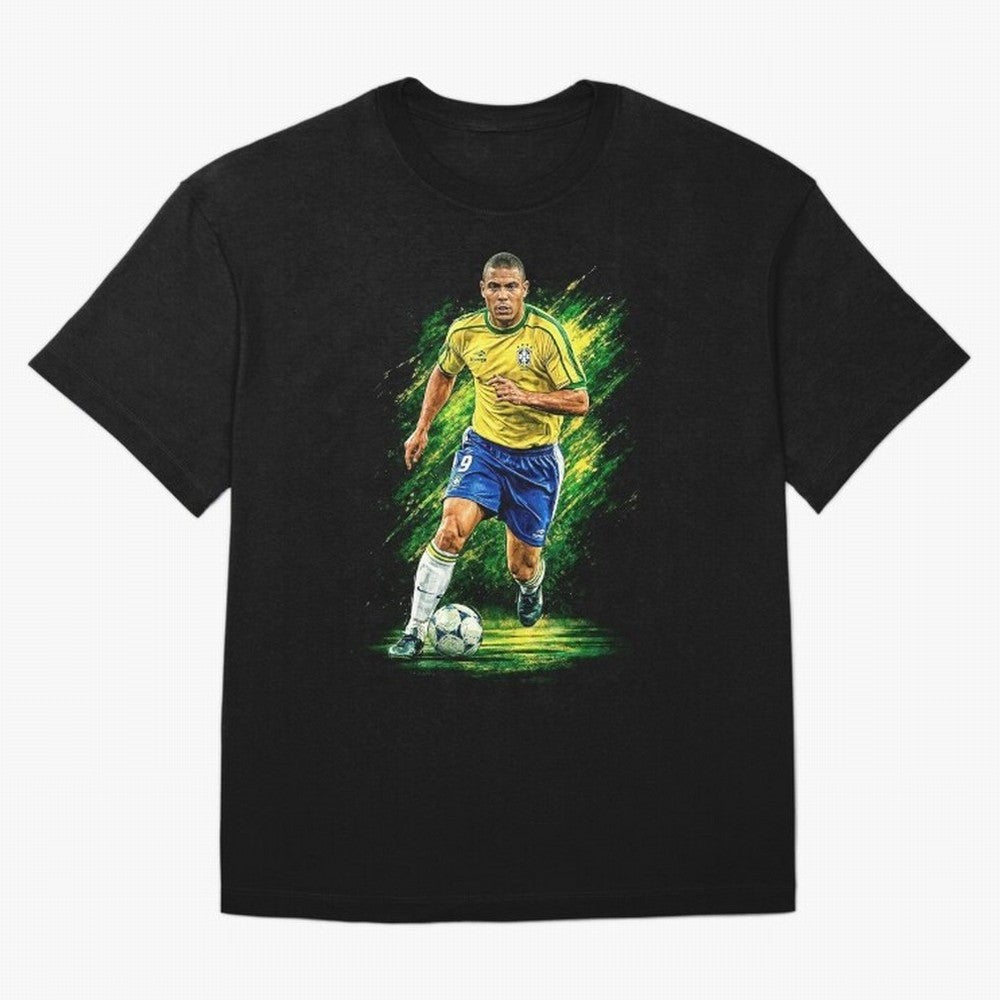 R9 Ronaldo Football Legend Oversized T-Shirt Step into FIFA World Cup 2026 Spirit, Centered on Argentina, France and Brazil, Messi and Cristiano Ronaldo, Goal Celebration Energy, Supporter Heritage, Football Icons and Worldwide Tournament Joy;