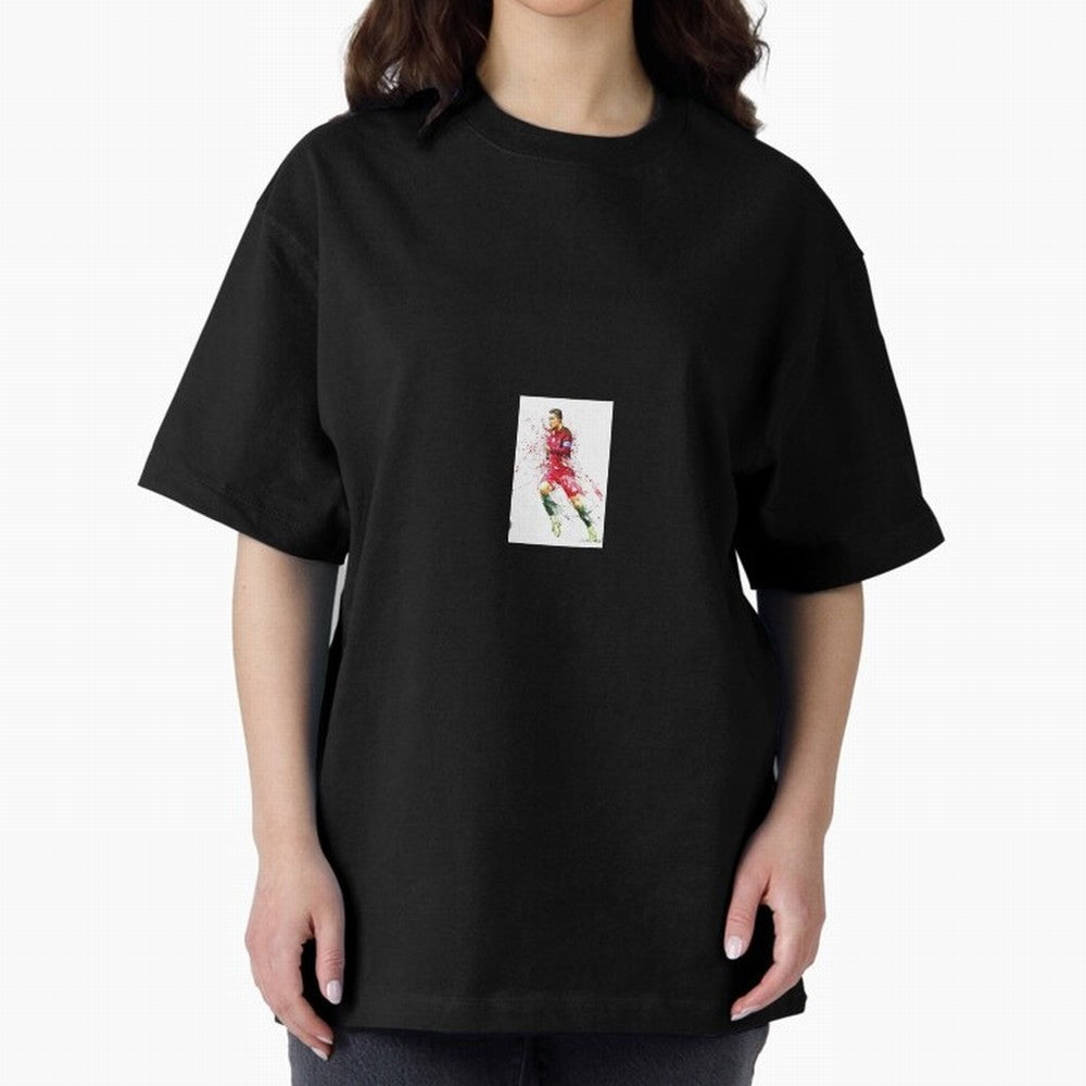 Ronaldo sticker Oversized T-Shirt Make Every Match About the FIFA World Cup 2026 USA Canada Mexico Journey through Neymar, Haaland and Cristiano Ronaldo Highlights, Netherlands Pride, Supporter Pride, Iconic Celebrations, Legendary Names and Global