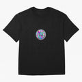 Soccer ball holographic sticker Oversized T-Shirt Represent Match Day Hype around FIFA World Cup 2026 Group Stage, Mbappe, Brazil, Portugal and Argentina, Goal Celebration Energy, Supporter Heritage, Football Icons and Worldwide Tournament Joy;