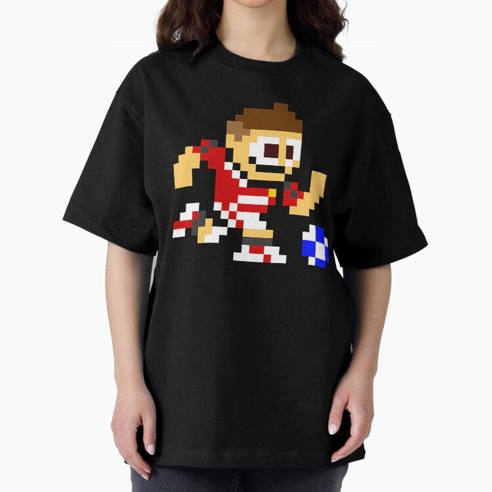 Ronaldo Manchester United (8-bit Football / Soccer Player) Oversized T-Shirt Refresh FIFA World Cup 2026 USA Canada Mexico for Fans of Cristiano Ronaldo and Portugal, Bringing Worldwide Fan Energy, Dramatic Goals, Stadium Lights and Championship