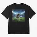 Dynamic Badger Plays Soccer Like Ronaldo Oversized T-Shirt Honor FIFA World Cup 2026 USA Canada Mexico Celebrating Messi, Brazil Energy, Champion Mindset, Group Stage Buzz, Knockout Tension and Passionate Fan Culture; Perfect for Supporters Who