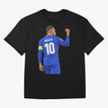 Kylian Mbappe France Oversized T-Shirt Showcase the FIFA World Cup 2026 Group Stage Journey through Neymar, Haaland and Cristiano Ronaldo Highlights, Brazil Pride, Champion Mindset, Group Stage Buzz, Knockout Tension and Passionate Fan Culture;