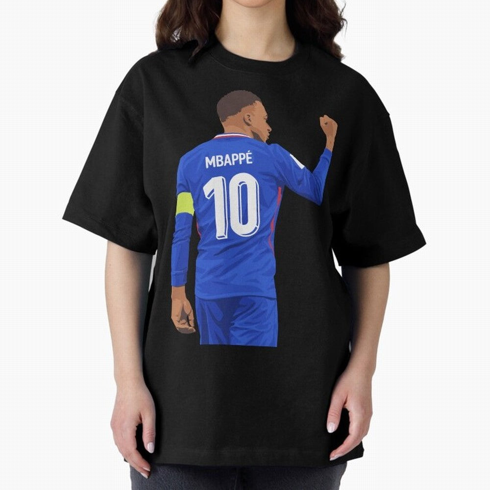 Kylian Mbappe France Oversized T-Shirt Showcase the FIFA World Cup 2026 Group Stage Journey through Neymar, Haaland and Cristiano Ronaldo Highlights, Brazil Pride, Champion Mindset, Group Stage Buzz, Knockout Tension and Passionate Fan Culture;
