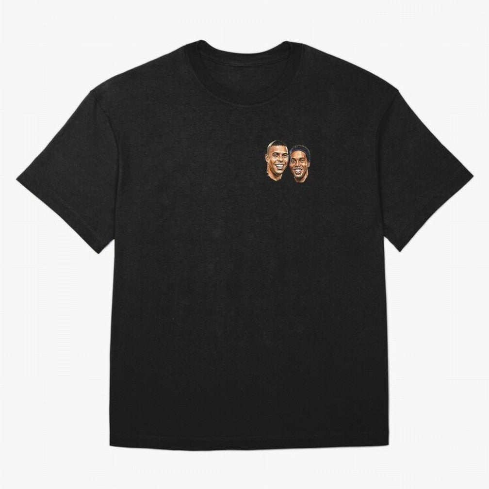 Ronaldo & Ronaldinho: The Legends of Brazil Joga Bonito Oversized T-Shirt Feel the Trophy Chase of Global Football Passion for FIFA World Cup 2026 USA Canada Mexico, with Neymar, Haaland and Cristiano Ronaldo, England and Germany, Champion Mindset,