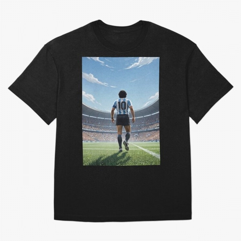 Diego Maradona Oversized T-Shirt Show Your Stadium Side during Match Day Hype around FIFA World Cup 2026 USA Canada Mexico, Haaland and Mbappe, France and Portugal, Classic Soccer Heritage, Championship Pressure, Fan Loyalty and International