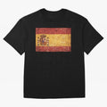Vintage Distressed Spanish Flag Oversized T-Shirt Represent Match Day Hype around FIFA World Cup 2026 USA Canada Mexico, CR7 and Messi, Germany, Tournament Hype, Historic Matchups, Family Viewing Parties and Global Sports Pride; Great for