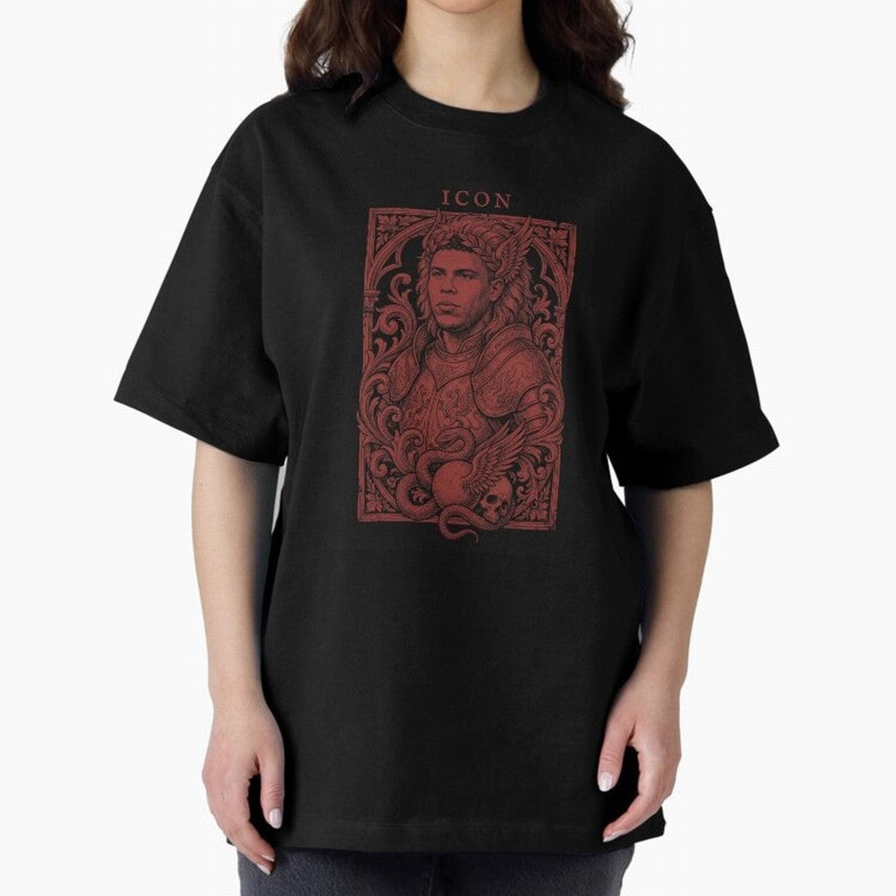 Ronaldo Naz¨¢rio ¡ª The Broken Phenomenon Oversized T-Shirt Honor Football Greatness during Match Day Hype around FIFA World Cup 2026 Group Stage, Mbappe and Neymar, France and Portugal, Global Supporter Spirit, Legendary Goals, National Colors and
