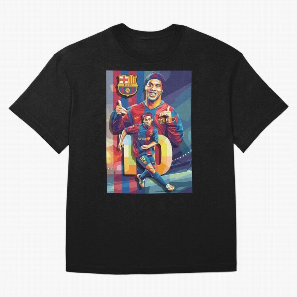 Ronaldinho Oversized T-Shirt Honor Champions and Dreams in FIFA World Cup 2026 USA Canada Mexico Capturing Cristiano Ronaldo, Brazil Energy, Classic Soccer Heritage, Championship Pressure, Fan Loyalty and International Pride; Perfect for People Who