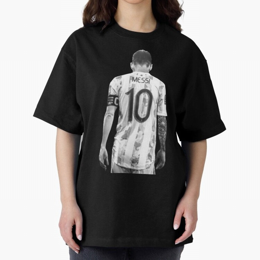 messi Oversized T-Shirt Share Match Day Hype around FIFA World Cup 2026 Group Stage, Mbappe, Spain and Netherlands, Stadium Memories, Football Loyalty, International Chants and Championship Tradition; Ideal for Football Dads, Football Moms,