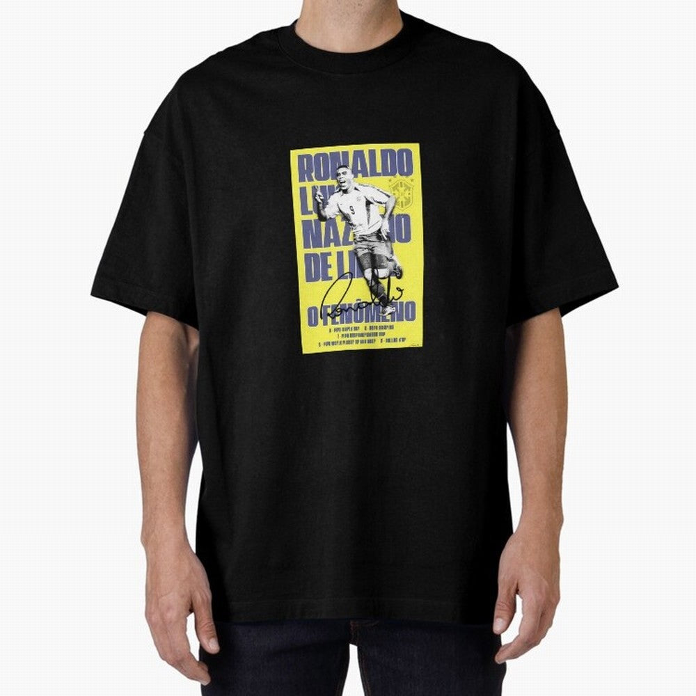 R9 Ronaldo Nazario Oversized T-Shirt Show Your Love for FIFA World Cup 2026 USA Canada Mexico Inspired by Mbappe, England, France and Netherlands Energy, Football Passion, Legendary Performances, Festival Vibes and Supporter Community; Great for
